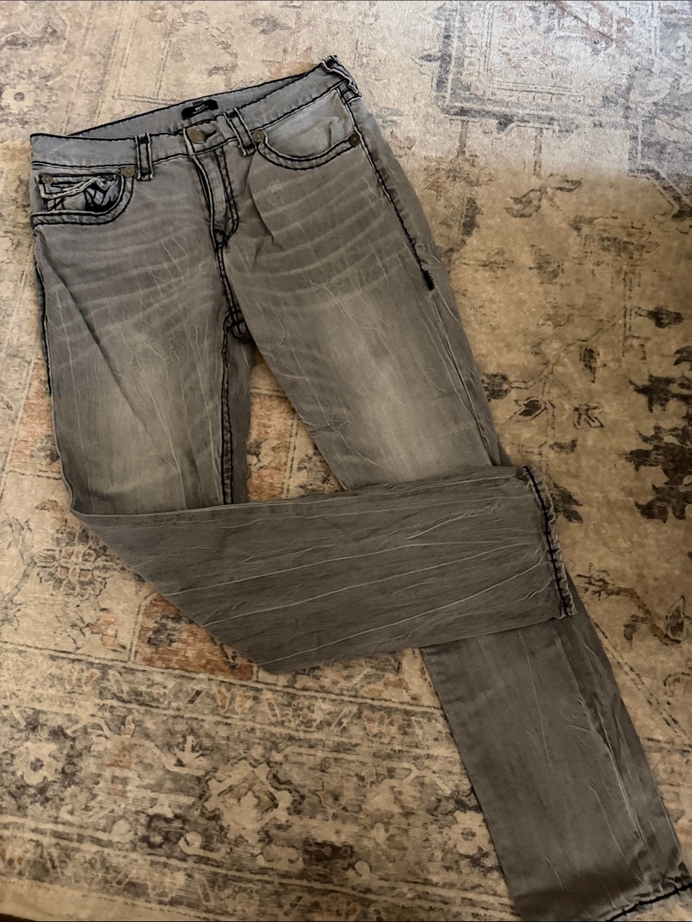 True Religion Men’s Gray Skinny Jeans